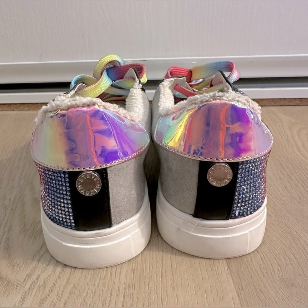 Kids SZ 3 Jrezume Steve Madden Colorful Star Sneakers - Picture 3 of 8